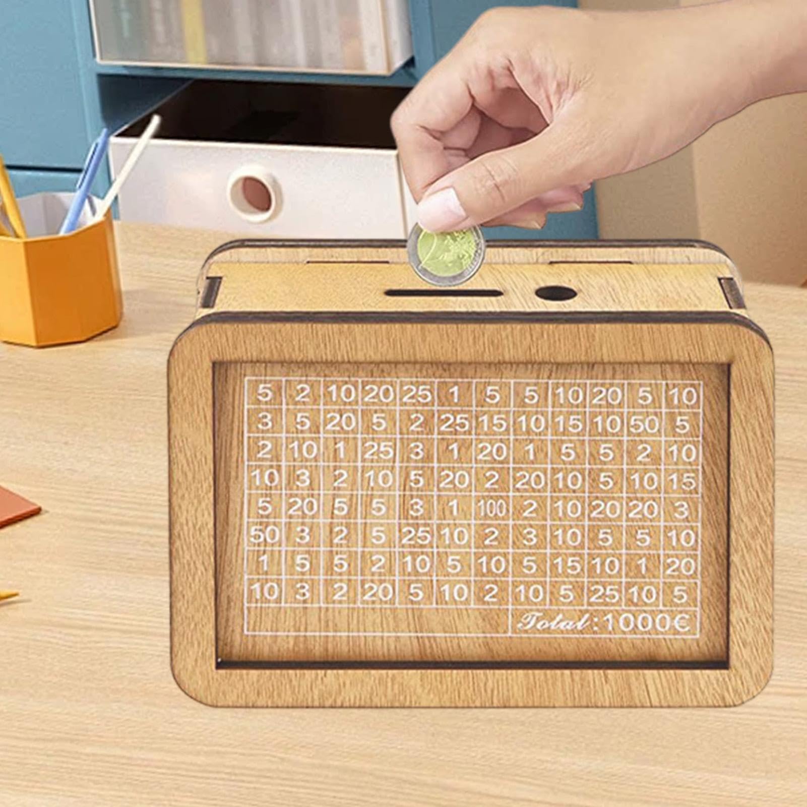 木製キャッシュボックス 受注製作》ハンドメイド☆木製金庫☆キャッシュBOX♪*ﾟ 小銭
